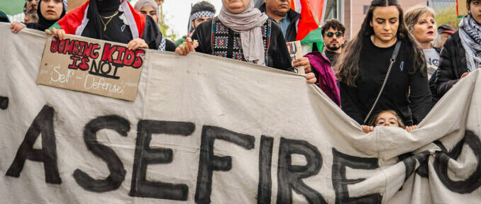 Ceasefire Now! - Rally For Palestine, Dunedin, NZ, Sat. 4 Nov. 2